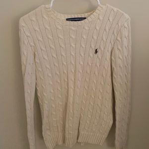 Cream colored Ralph’s Lauren sweater size small
